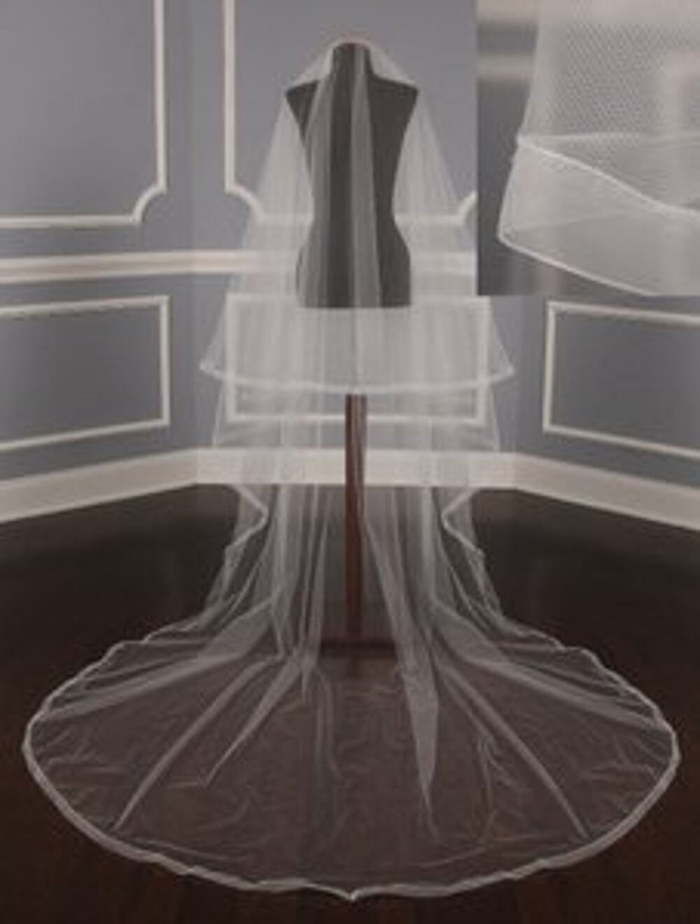 Your Dream Dress Exclusive 8881 Diamond White Chapel Foldover Bridal Veil
